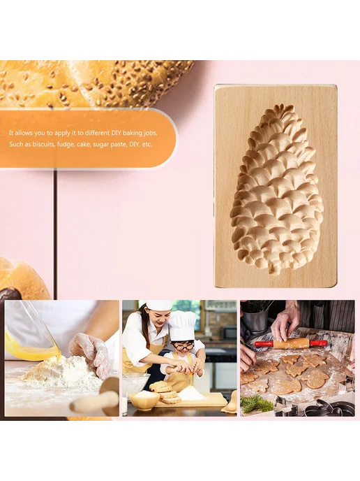 Деревянный штампосол для печенья DIY, 3D для выпечки, вариант