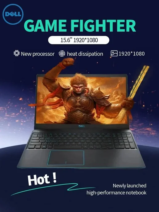 DELL Игровой ноутбук G3 I5 9300H 16G 512G GTX1650 4G, 16 ГБ, 512 г, фото 2