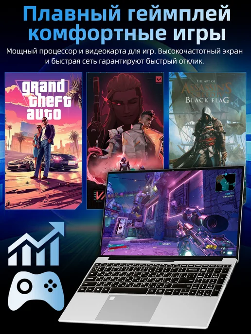 Мощный ноутбук для работы, учёбы и игр,32 2048 ГБ, Intel i9, 2048 ГБ, фото 4