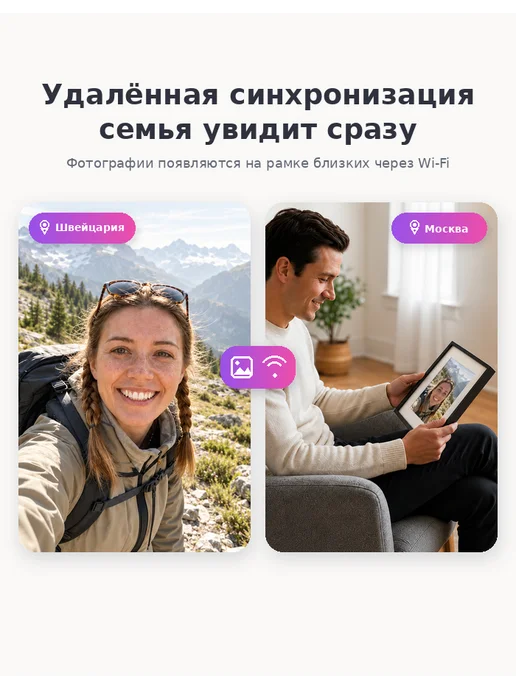 KoKonna Электронная фоторамка 7,3 дюйма с ИИ, WiFi и E Ink, вариант, фото 5