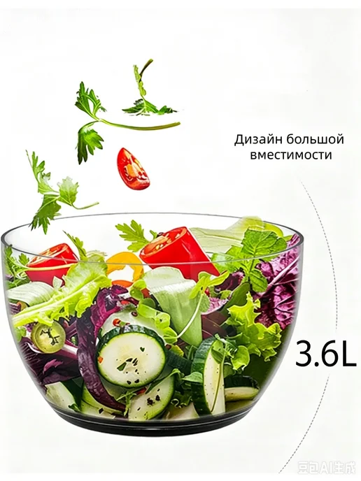 Сушилка‑центрифуга для овощей 3.6 литра, вариант, фото 4