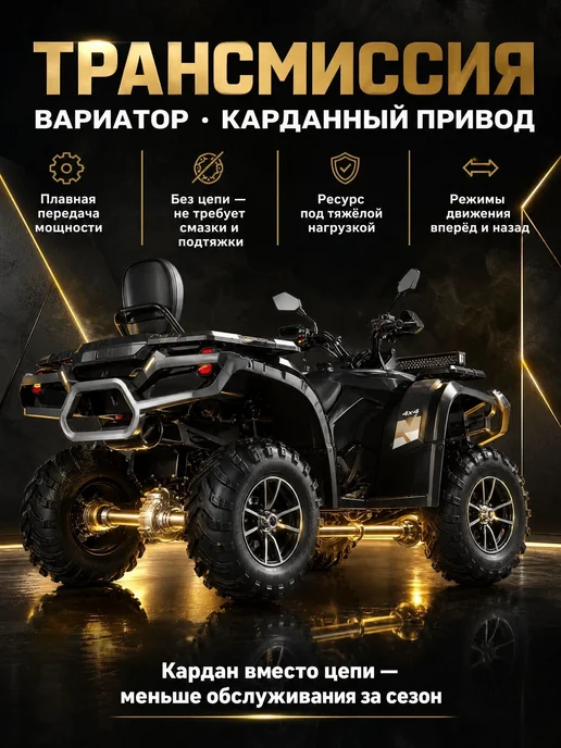GBM Квадроцикл EXPLORER 780 4WD EFI (ПСМ), для взрослых, черный, фото 5